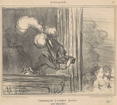 Starting to Do Justice to the Whites by Honoré Daumier