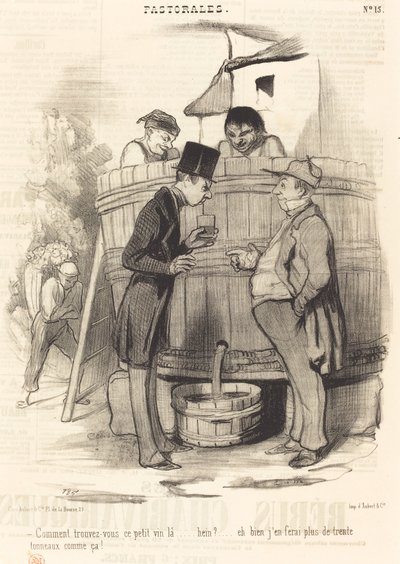 How Do You Find This Little Wine... by Honoré Daumier