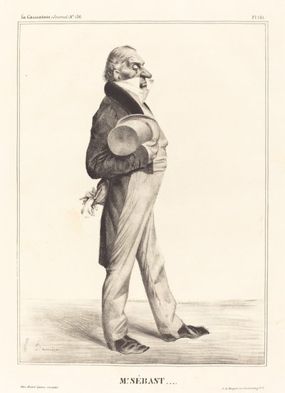 Count Horace Sebastiani by Honoré Daumier