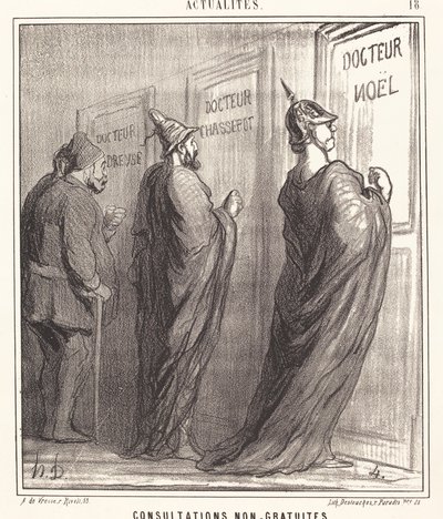 Non-Free Consultations by Honoré Daumier