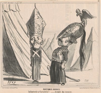 Russian Costumes by Honoré Daumier