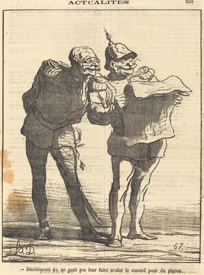 Definitely one cannot... by Honoré Daumier