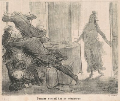 Last Council of the Former Ministers by Honoré Daumier