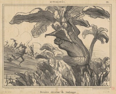 Last Elevation of Soulouque by Honoré Daumier