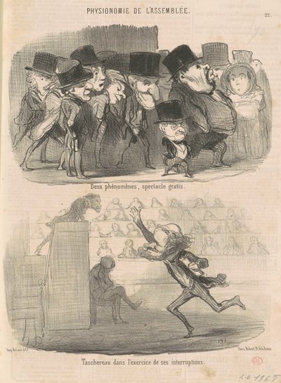 Two Phenomena, Free Show by Honoré Daumier