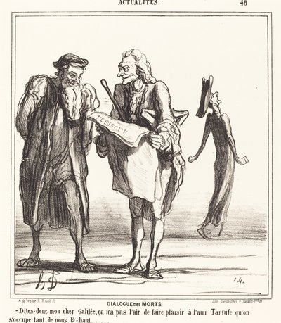 Dialogue of the Dead by Honoré Daumier