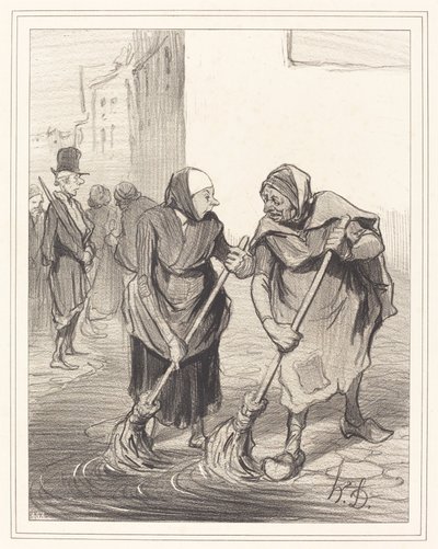 Dites donc, mame Giboulard... by Honoré Daumier
