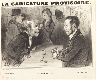 Domino!! by Honoré Daumier