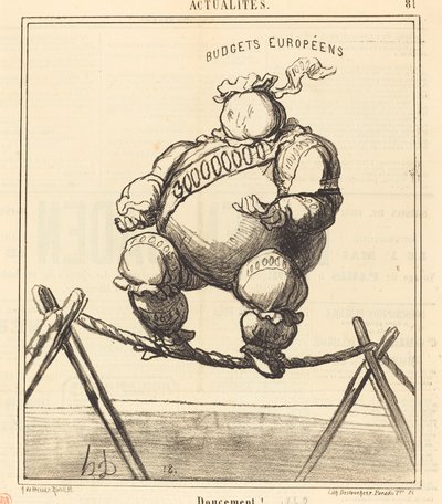 Gently! by Honoré Daumier