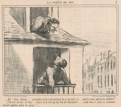 Well, neighbor ... why did you push ... by Honoré Daumier