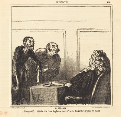 In Ireland by Honoré Daumier