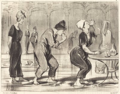 Between Two Dives by Honoré Daumier