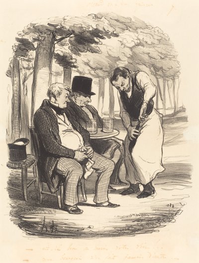 Is Your Wine Good, At Least!... by Honoré Daumier