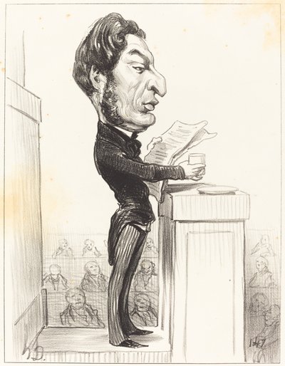 Eugène Rouher by Honoré Daumier