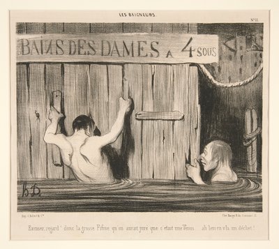 Excusez; Regard by Honoré Daumier