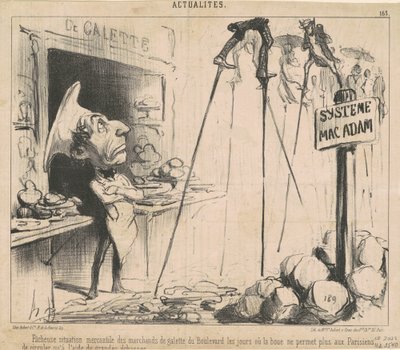 Unfortunate Situation of the Cake Merchants by Honoré Daumier