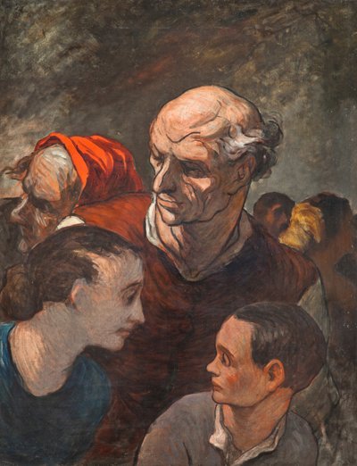 Family on the Barricades by Honoré Daumier