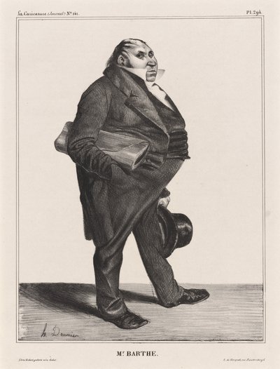 Félix Barthe by Honoré Daumier