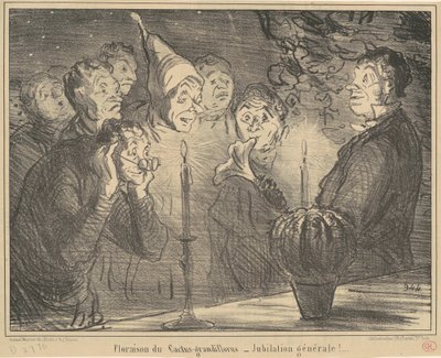 Blooming of the Cactus-grandiflorus by Honoré Daumier
