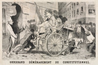 Great Removal of the Constitutional Establishment by Honoré Daumier