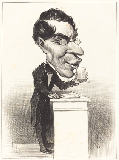 H.M. Augustin Corne by Honoré Daumier