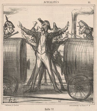 Halt!!! by Honoré Daumier