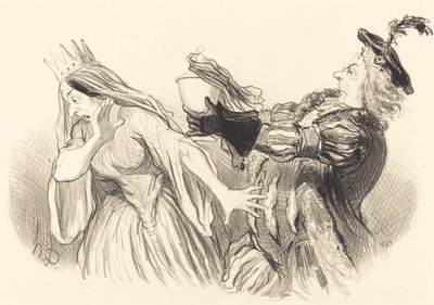 Hamlet by Honoré Daumier