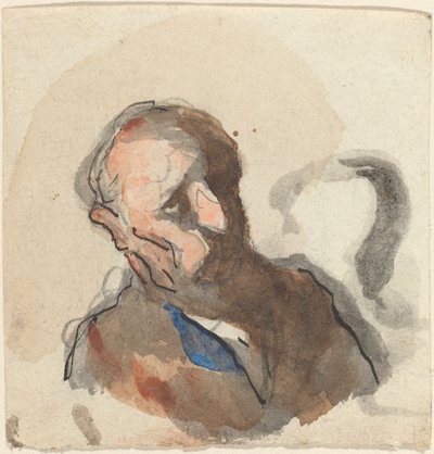 Head of a Man by Honoré Daumier