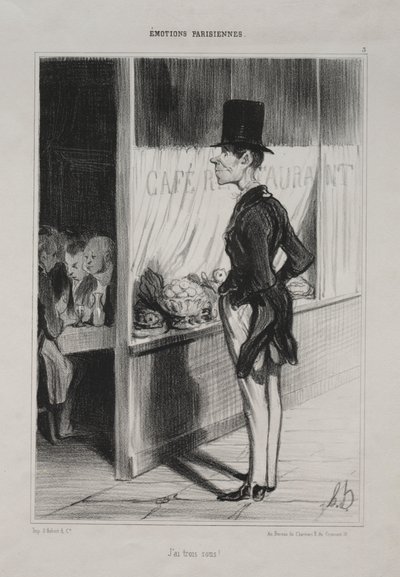 I Have Three Sous! by Honoré Daumier