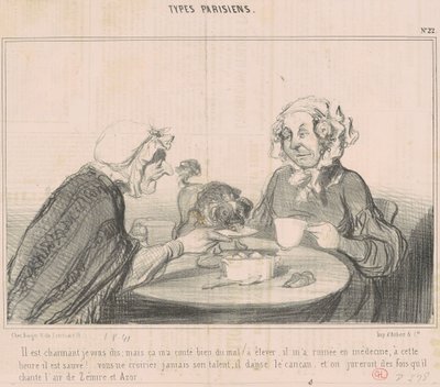He is charming I tell you... by Honoré Daumier
