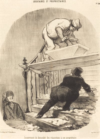Inconvenience of Asking for Repairs by Honoré Daumier
