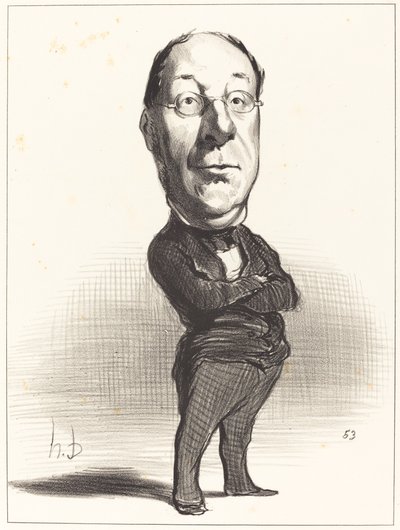 J.-B. Gustave de Laboulie by Honoré Daumier