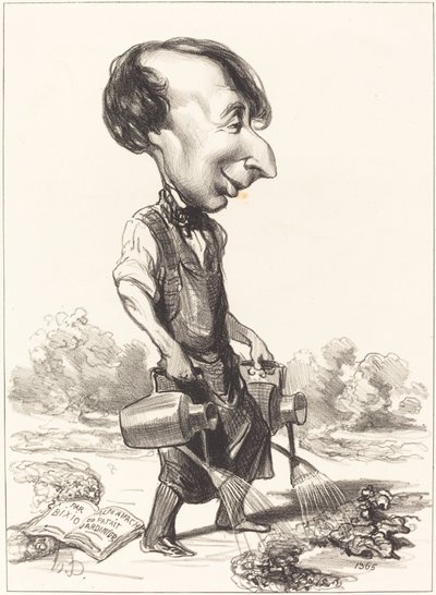 J. Alexandre Bixio by Honoré Daumier