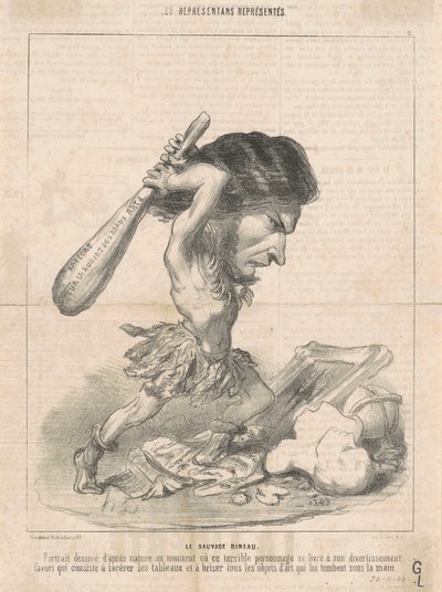 J. Martial Bineau (2nd Plate) by Honoré Daumier