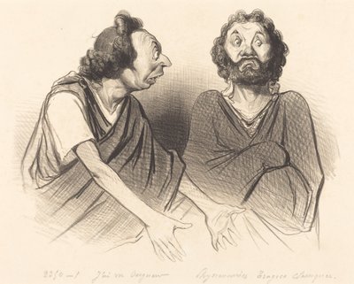 I Saw Lord... Your Unfortunate Son... by Honoré Daumier