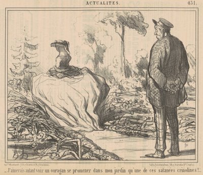 I Would Rather See a Hurricane by Honoré Daumier