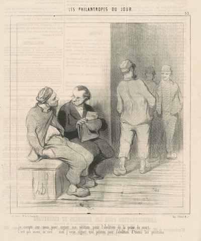 I Count on You to Sign by Honoré Daumier