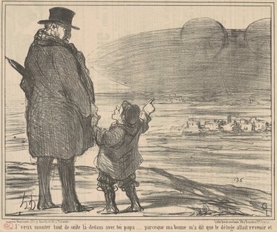I Want to Get in There Right Away by Honoré Daumier