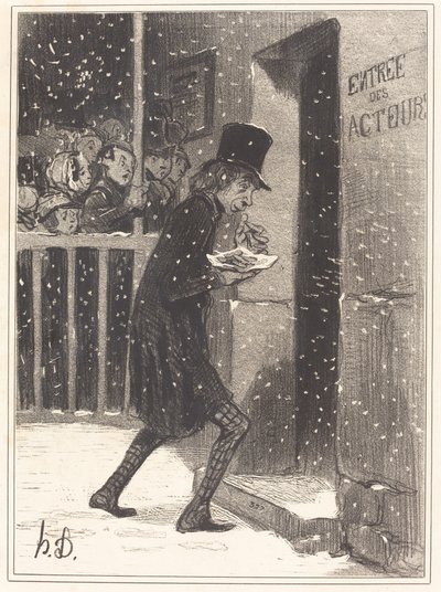 The Actor of the Funambules by Honoré Daumier