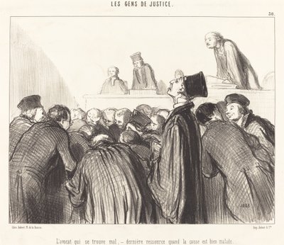 The Lawyer Who Feels Unwell by Honoré Daumier