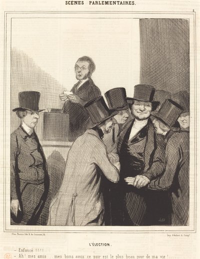 The Election by Honoré Daumier