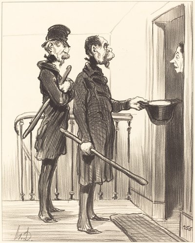 The Napoleonic Subscription by Honoré Daumier