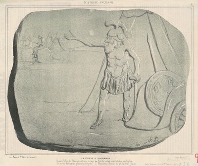 The Anger of Agamemnon by Honoré Daumier