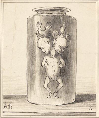 The Fusion by Honoré Daumier