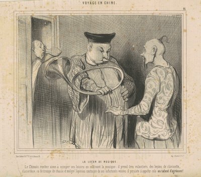 The Music Lesson by Honoré Daumier