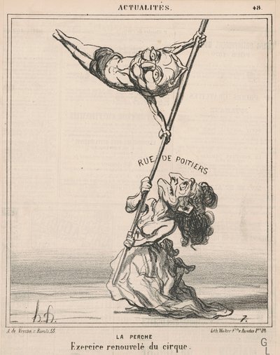 The Perch by Honoré Daumier