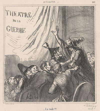 The Canvas!!! by Honoré Daumier