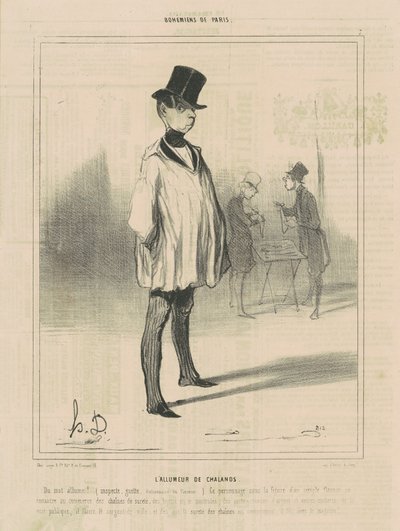 The lighter of barges by Honoré Daumier