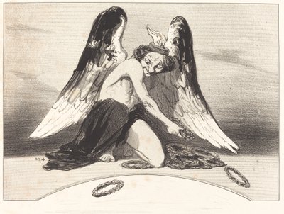 Le Charivari Recognizing the Year 1841 by Honoré Daumier