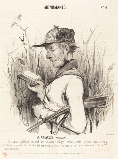 The Parisian Hunter by Honoré Daumier